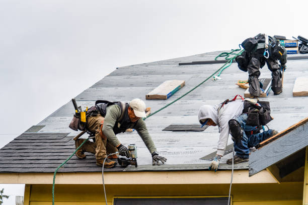 Professional Roofing technician working in Norton, VT